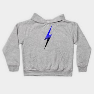 Blue-and-Black Lightning Bolt Kids Hoodie